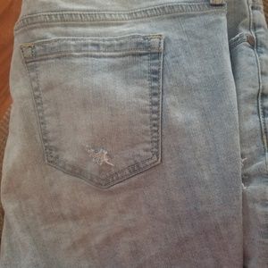 Light denim shorts